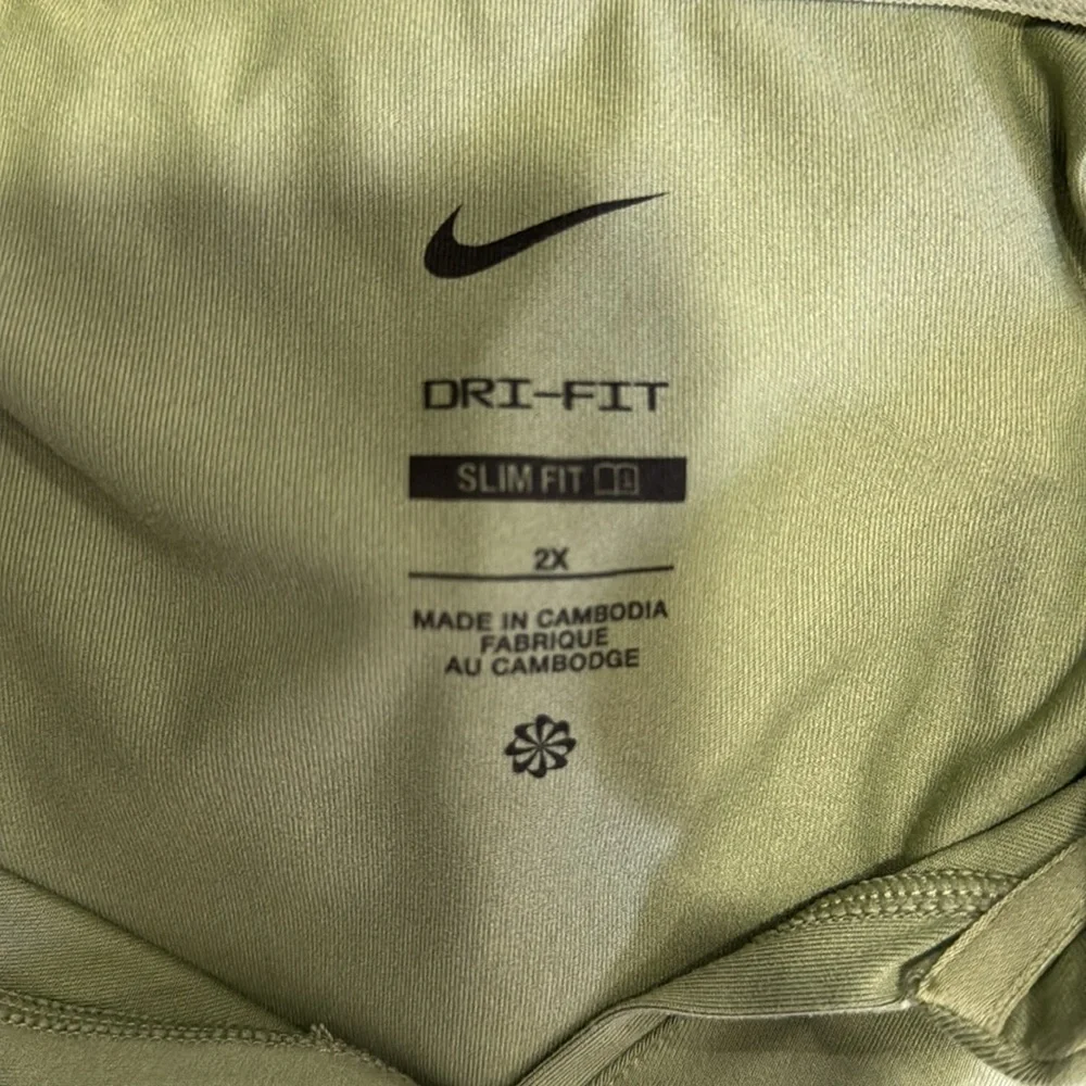 Nike Women's Olive Green Tank Top Athletic Dress 2X DriFit - Picture 4 of 4
